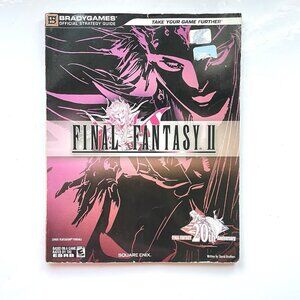 Final Fantasy II 2 Strategy Guide Brady Games - Official Strategy Guide Book